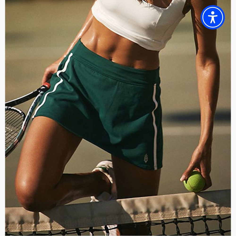 Free People Movement skirt in Heritage Green